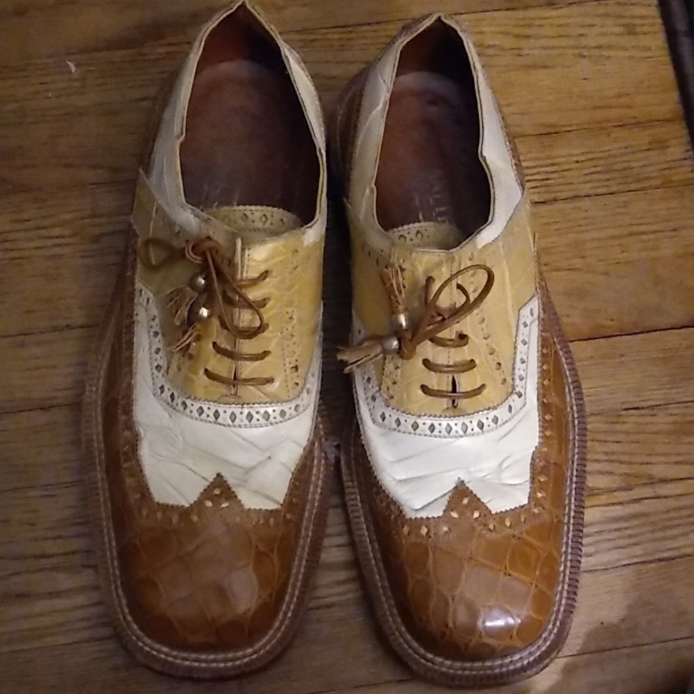 Matteo & Massimo Genuine Alligator Shoes